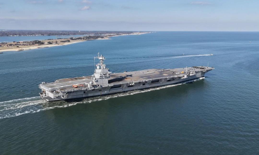 开云注册网址-美国“肯尼迪”号核动力航母完成首次海试